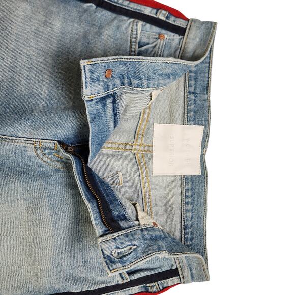Mother Superior Womens Insider Crop Step Fray Jeans Size 25 Thanks Again Racer - Picture 7 of 16